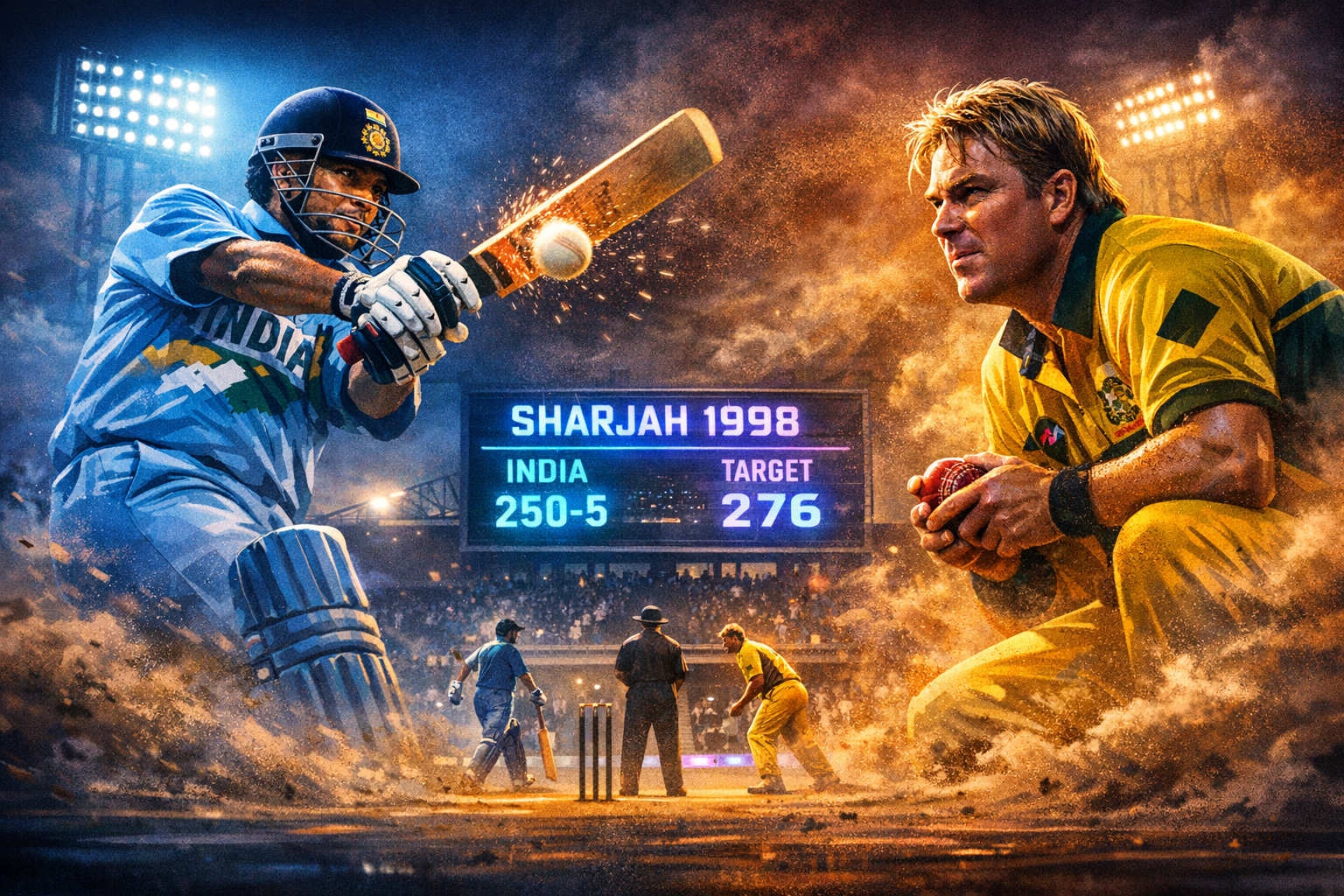 April 22 Marks Enduring Legacy of Tendulkar-Warne Duel in Sharjah 1998